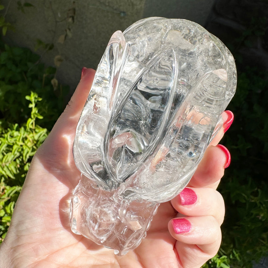 Lemurian Quartz Starbeing Dragon Carved By Leandro de Souza