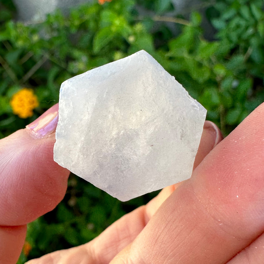 Natural Dumortierite in Quartz Crystal Cluster Point