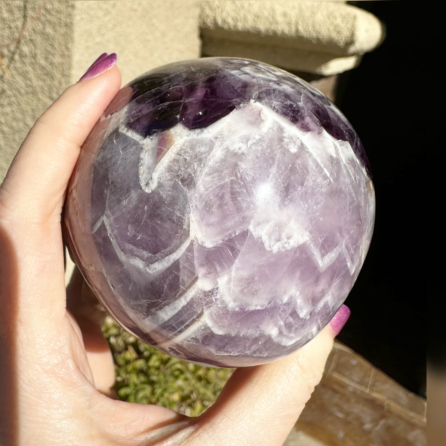 Chevron Amethyst Star Child Crystal Skull Carved By Leandro de Souza