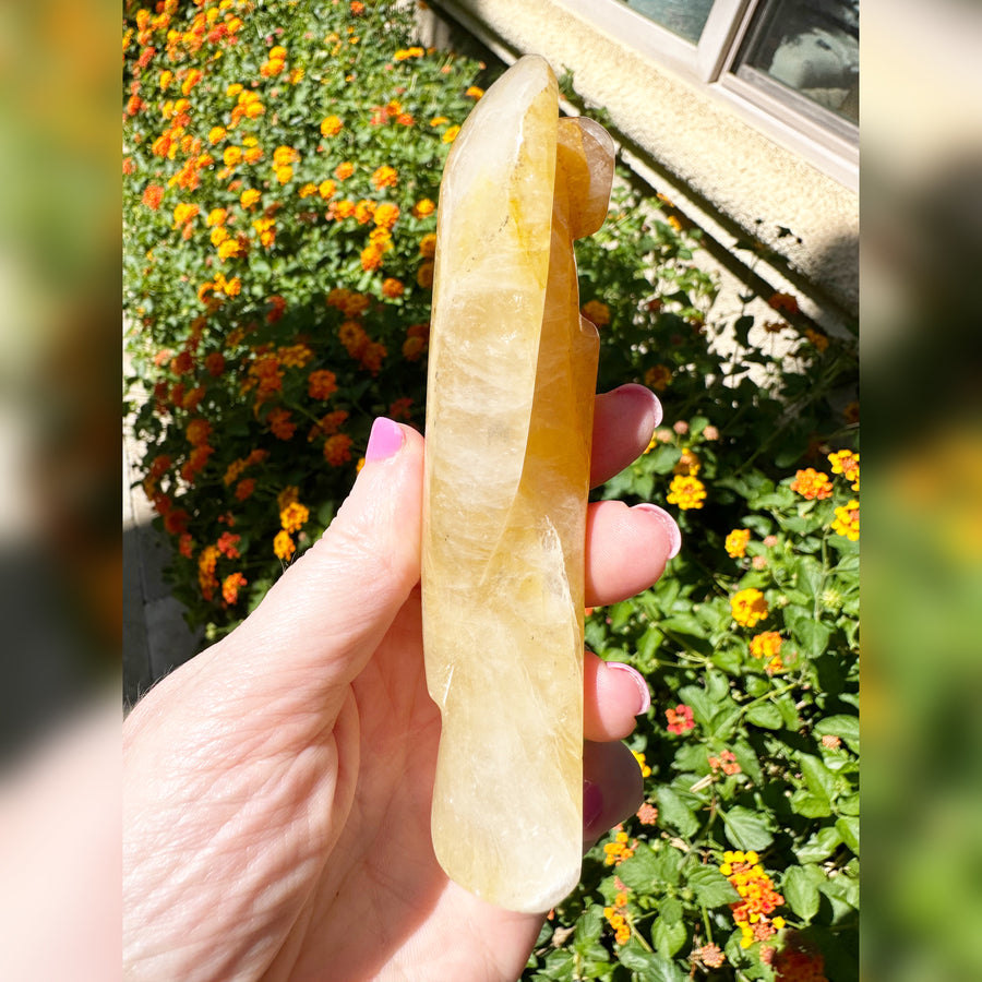 Golden Healer Quartz Crystal Angel