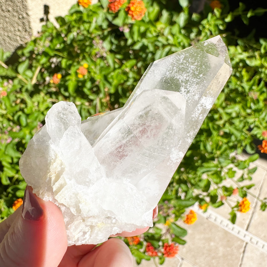 Arkansas Quartz Crystal Cluster Point - Collier Creek Mine