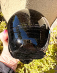 Gold Sheen Obsidian Crystal Skull