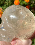 Lemurian Crystal Skull with Rainbows Carved by Leandro de Souza