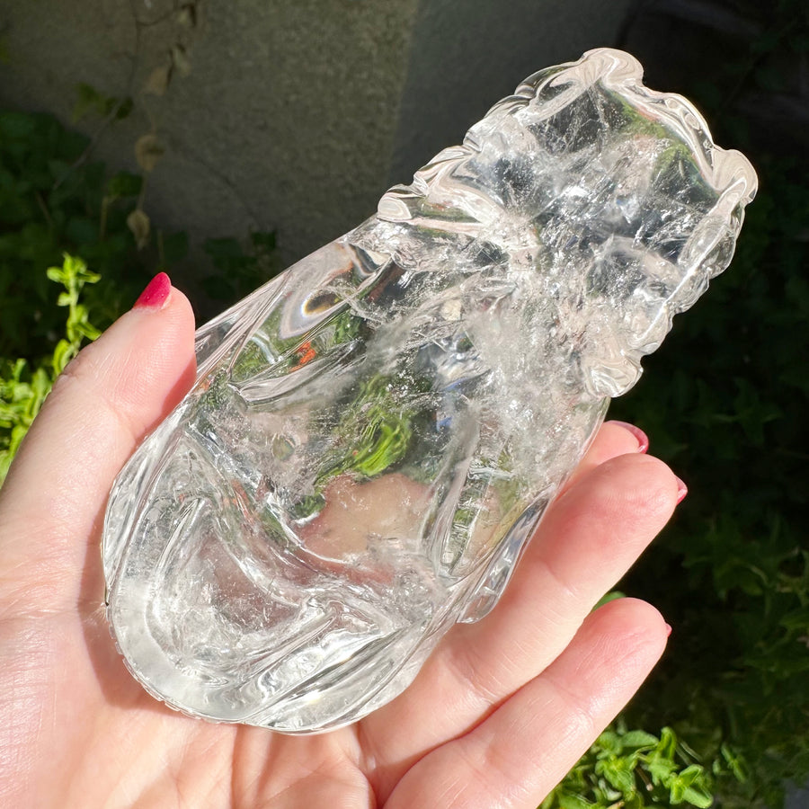 Lemurian Quartz Starbeing Dragon Carved By Leandro de Souza