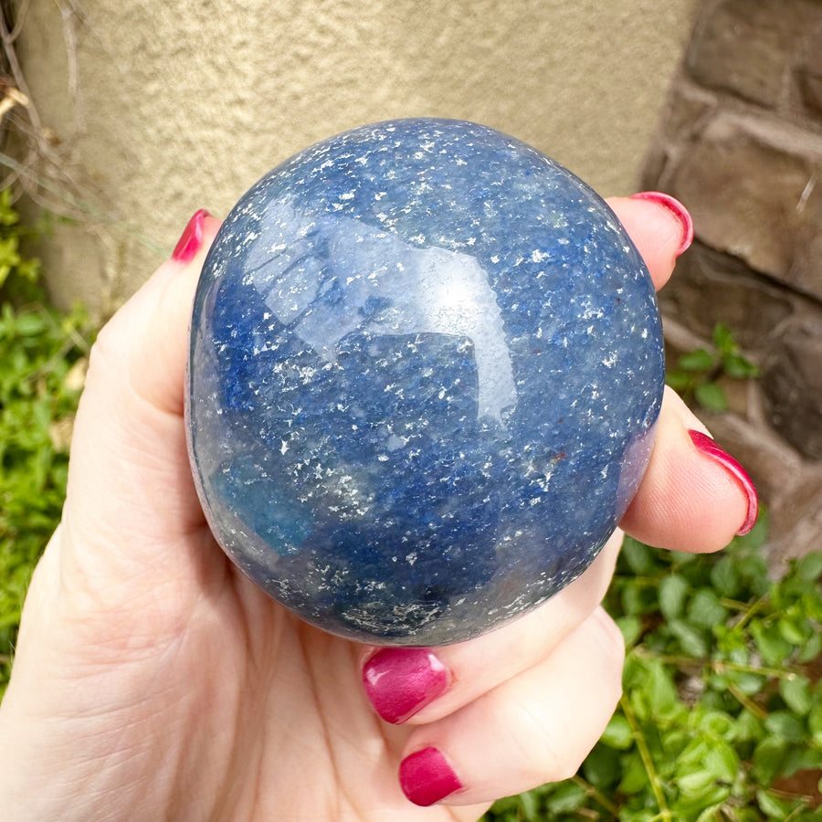 Sodalite Magical Child Crystal Skull Carved by Leandro de Souza