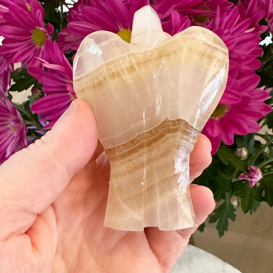 Banded Calcite Crystal Angel