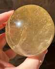 Golden Rutile Citrine Star Child Crystal Skull Carved by Leandro de Souza