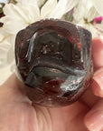 Garnet Magical Child Crystal Skull Carved by Leandro de Souza