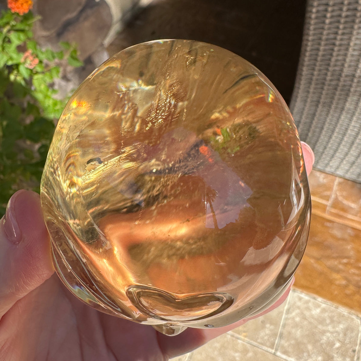 Ultra Clear Citrine Star Child Crystal Skull Carved by Leandro de Souza