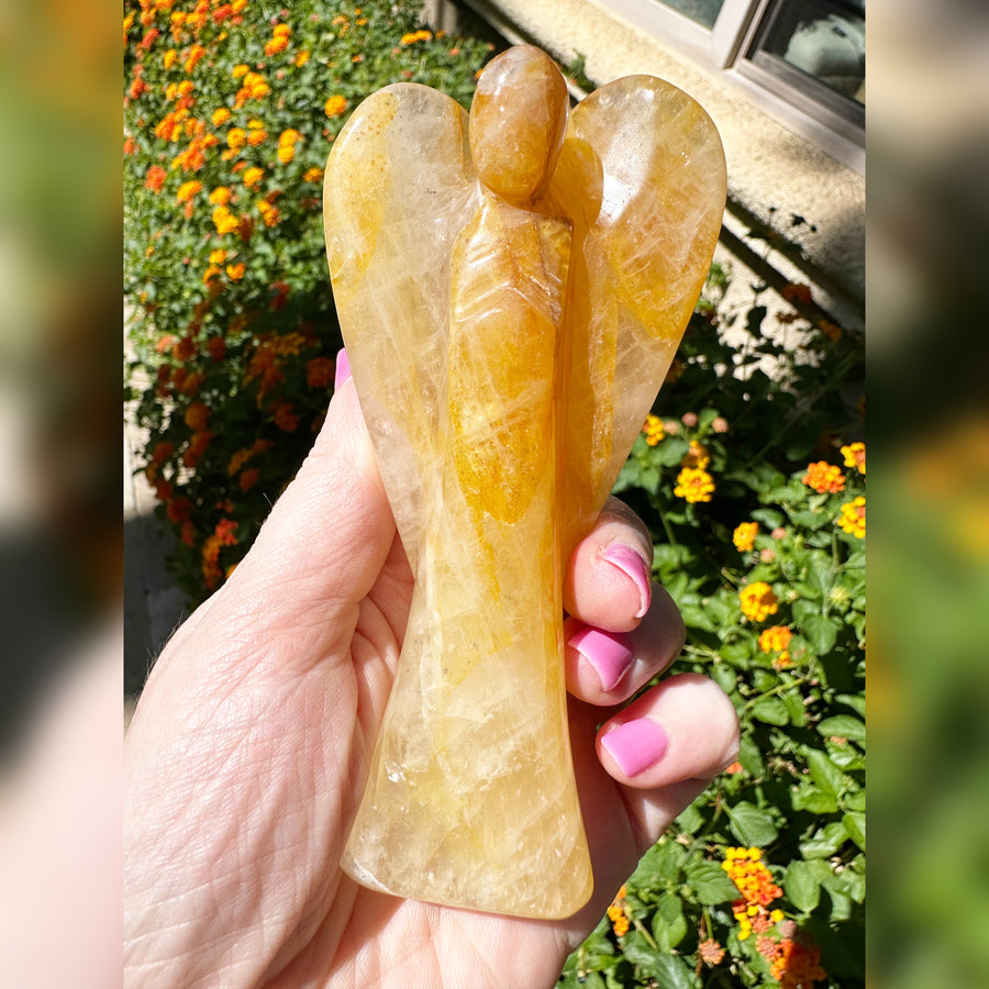 Golden Healer Quartz Crystal Angel