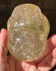 Golden Rutile Citrine Star Child Crystal Skull Carved by Leandro de Souza