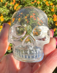 Ultra Clear Sirius Quartz Crystal Skull Carved by Leandro de Souza
