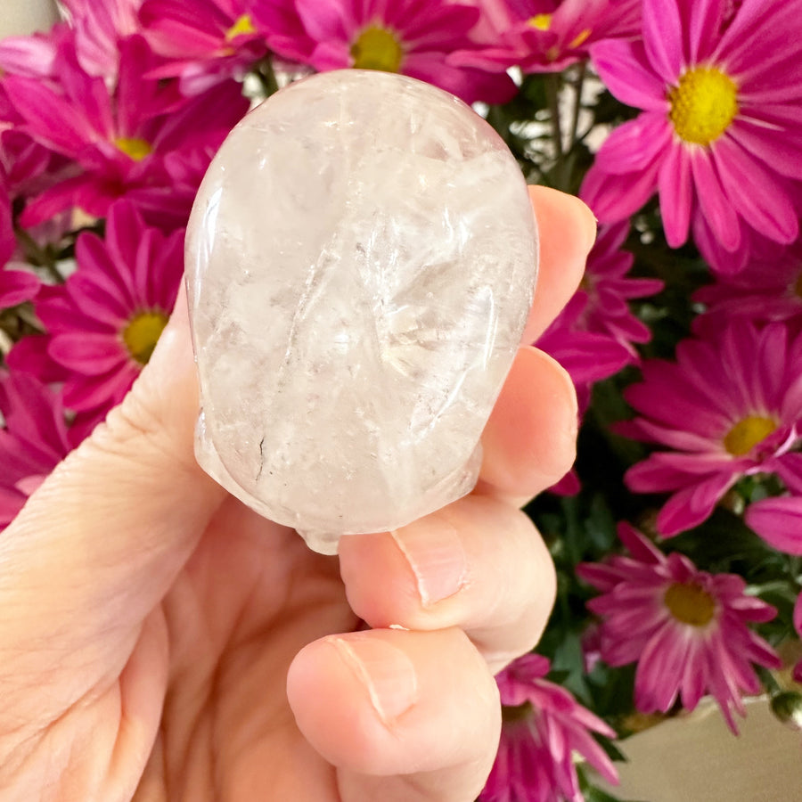 Quartz Crystal Skull With Rainbows