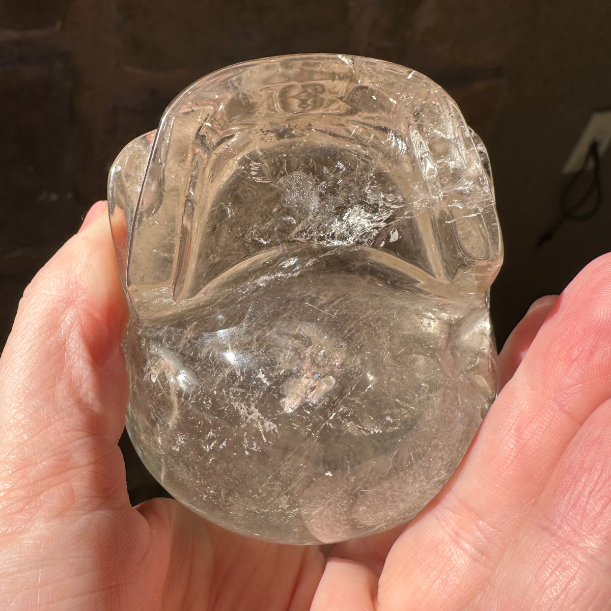 Golden Rutile Quartz Magical Child Crystal Skull Carved by Leandro de Souza
