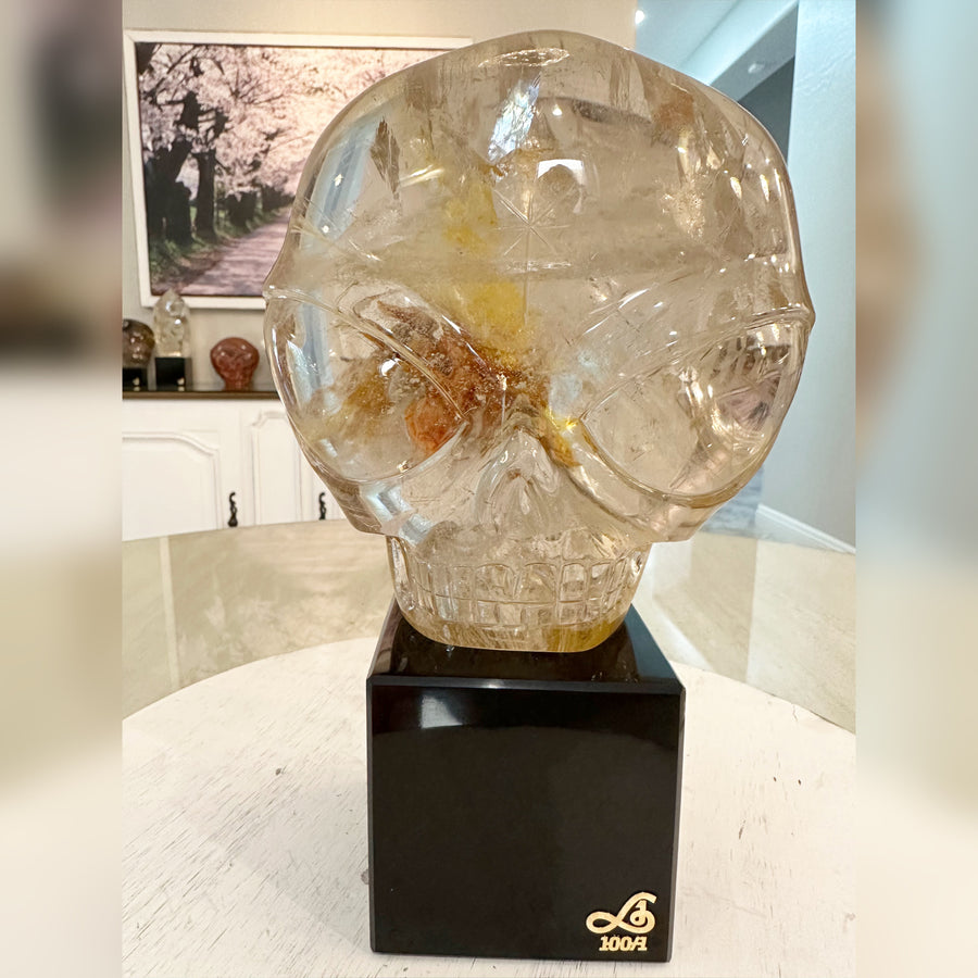 Circle 100-1 Rutile Shaman Quartz Magical Child Master Crystal Skull Carved by Leandro de Souza