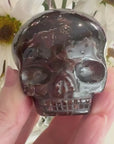 Garnet Magical Child Crystal Skull Carved by Leandro de Souza
