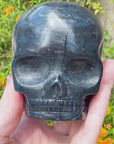 Blue Richterite Magical Child Crystal Skull Carved by Leandro de Souza