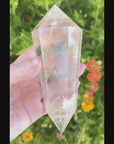 Rainbow Quartz Vogel Style Wand 12 Sided