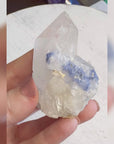 Natural Dumortierite Quartz Crystal Cluster Point