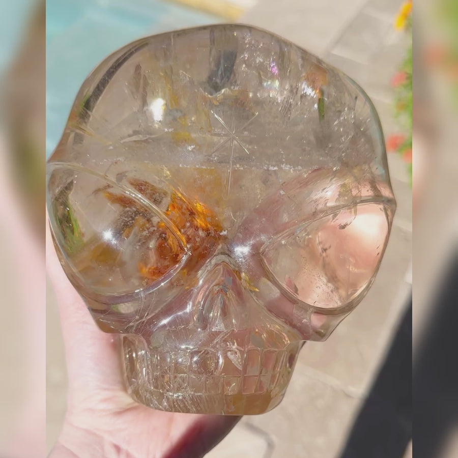 Circle 100-1 Rutile Shaman Quartz Magical Child Master Crystal Skull Carved by Leandro de Souza