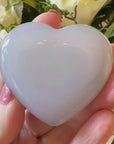 Blue Chalcedony Crystal Heart