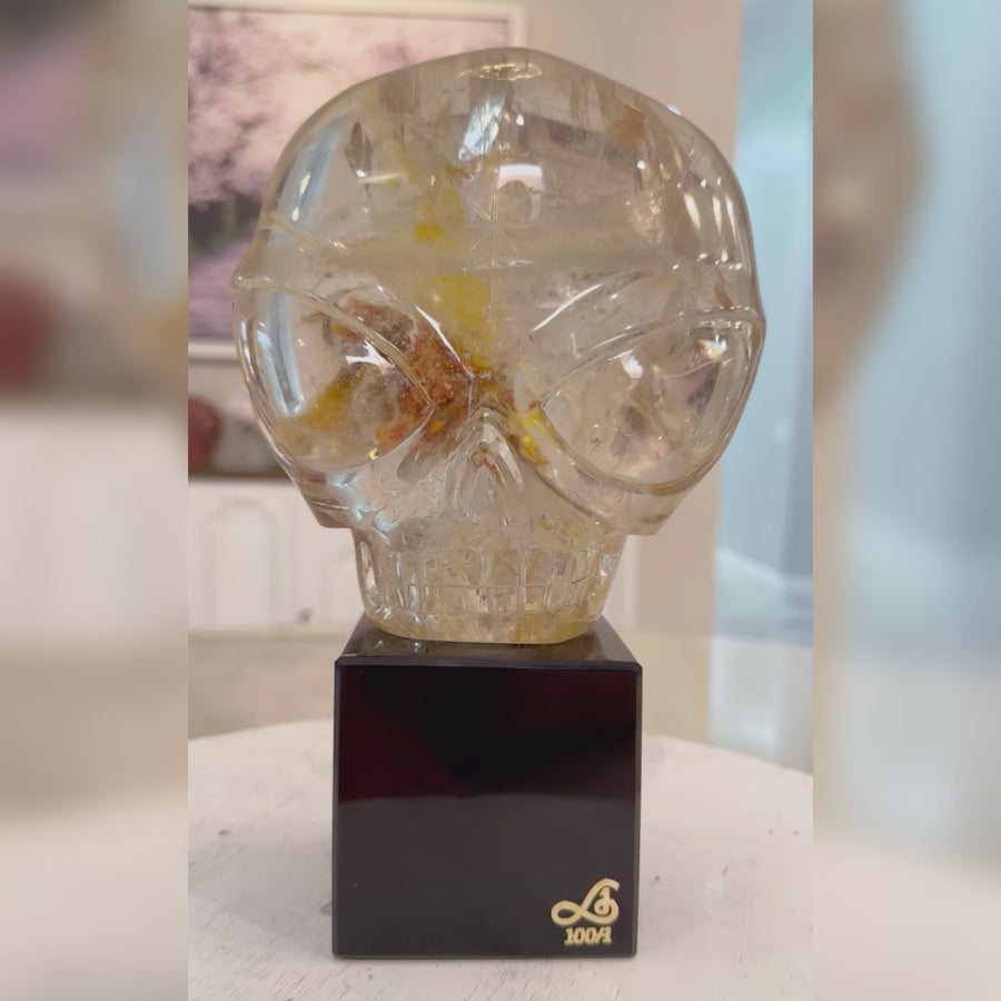 Circle 100-1 Rutile Shaman Quartz Magical Child Master Crystal Skull Carved by Leandro de Souza