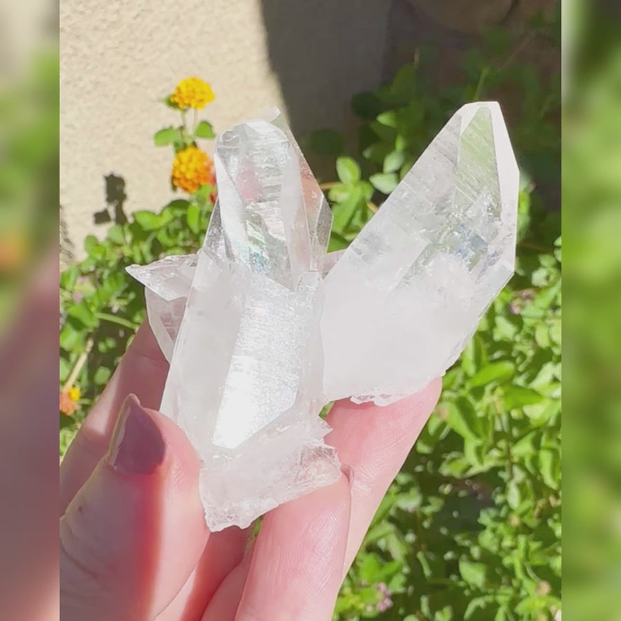 Arkansas Quartz Crystal Cluster Point - Collier Creek Mine