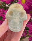 Blue Calcite Crystal Skull
