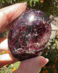 Rhodolite Garnet Palm Stone