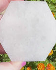 Hexagon Selenite Charging Plate or Pedestal 3"