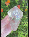 Rainbow Quartz Vogel Style Wand 12 Sided