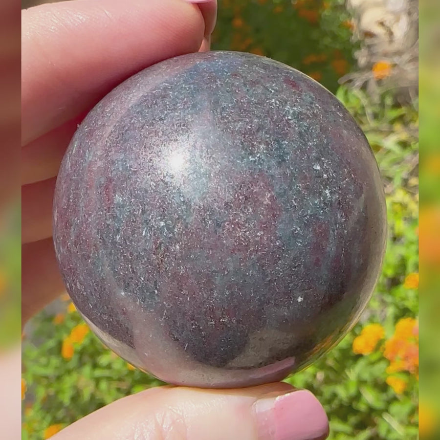 Ruby Kyanite Crystal Sphere