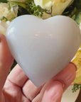 Blue Chalcedony Crystal Heart