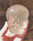 Golden Rutile Quartz Magical Child Crystal Skull Carved by Leandro de Souza