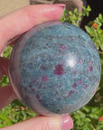 Ruby Kyanite Crystal Sphere
