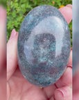 Ruby Kyanite Crystal Palm Stone