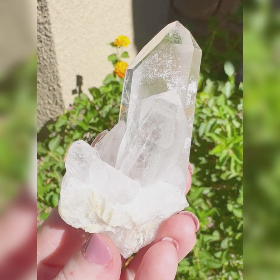 Arkansas Quartz Crystal Cluster Point - Collier Creek Mine