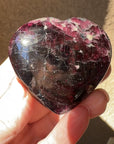 Rhodolite Garnet Heart Palm Stone