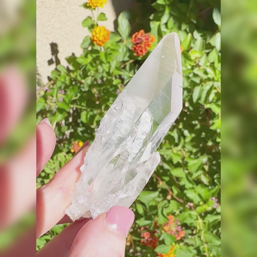 Arkansas Quartz Crystal Cluster Point - Collier Creek Mine
