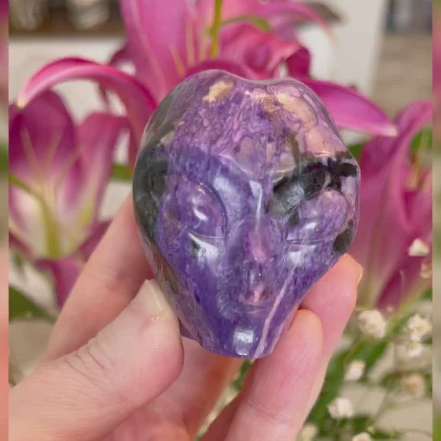 Charoite Starbeing Crystal Skull
