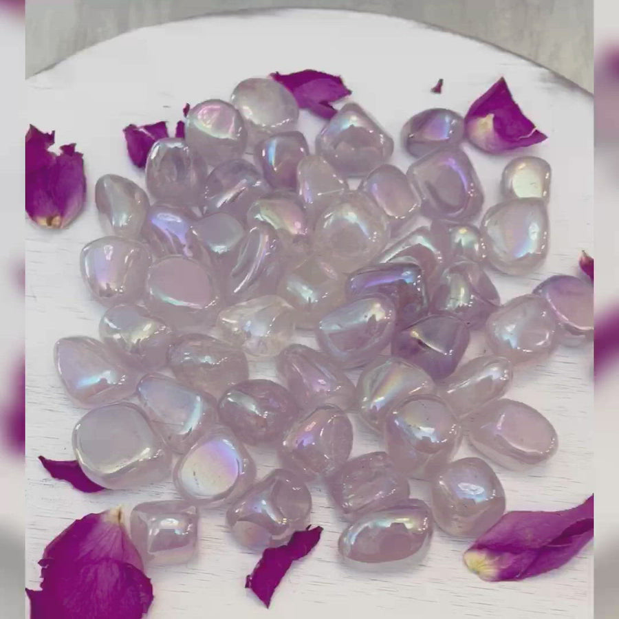 Angel Aura  Quartz Tumbles Lot