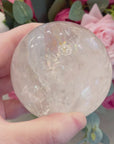 Clear Quartz Crystal Sphere with Rainbows