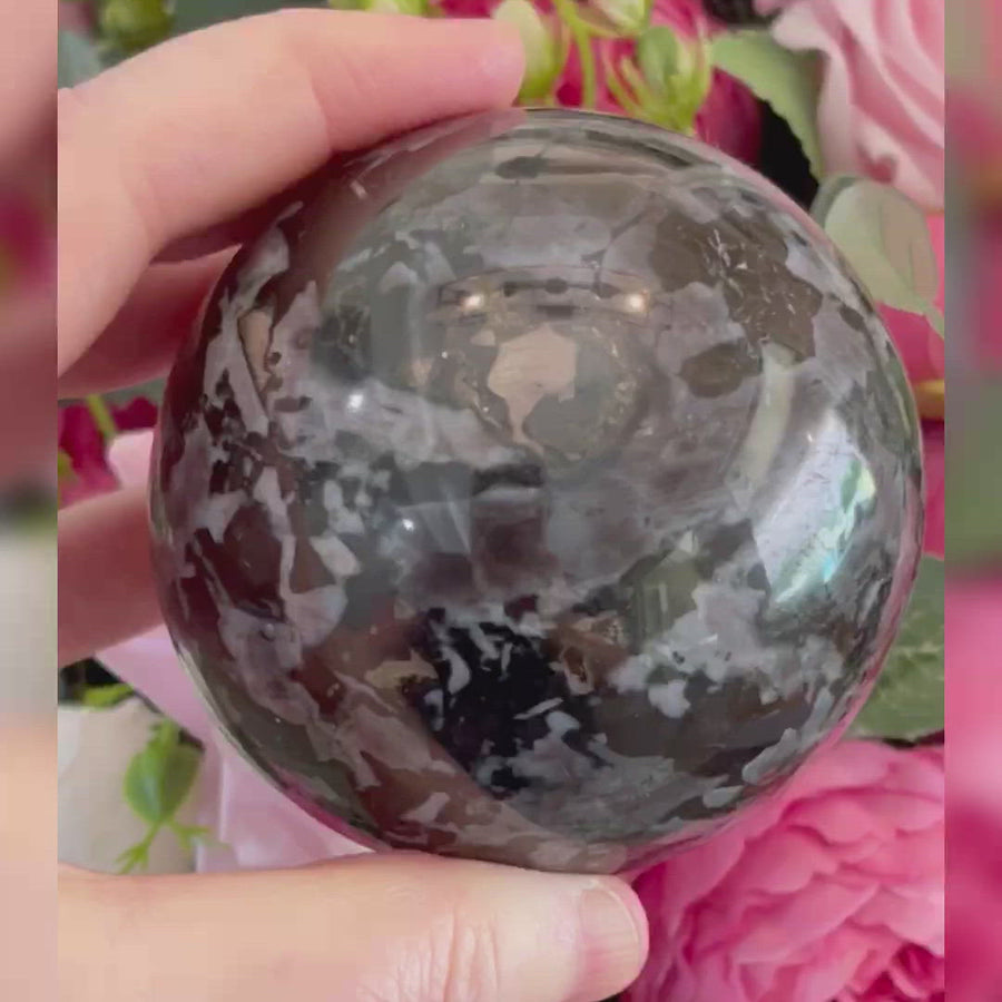 Gabbro Crystal Sphere