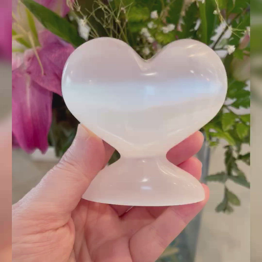 Selenite Heart Tower