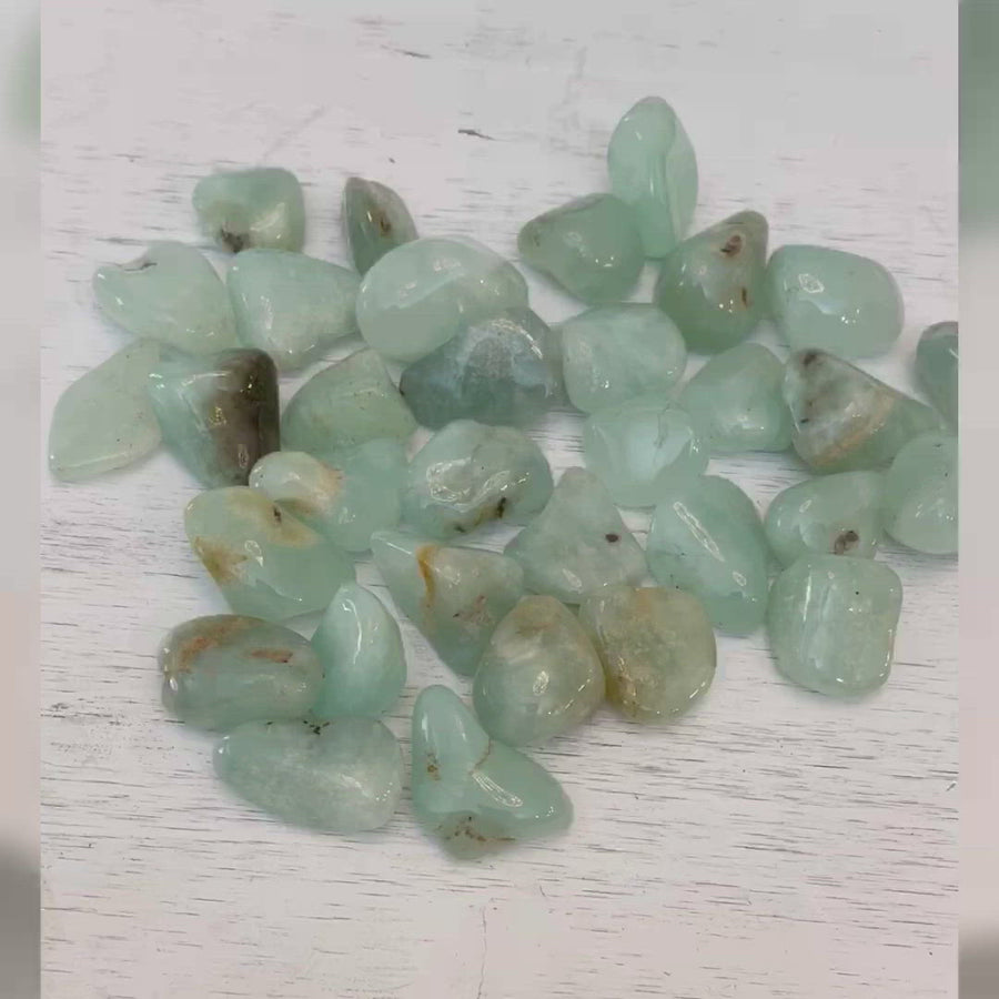 High Quality Prehnite Tumbles Lot