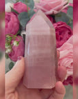 Rose Quartz Crystal Tower