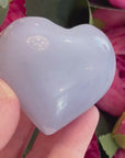 Blue Chalcedony Crystal Heart