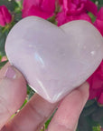 Rare Pink Phosphosiderite Crystal Heart