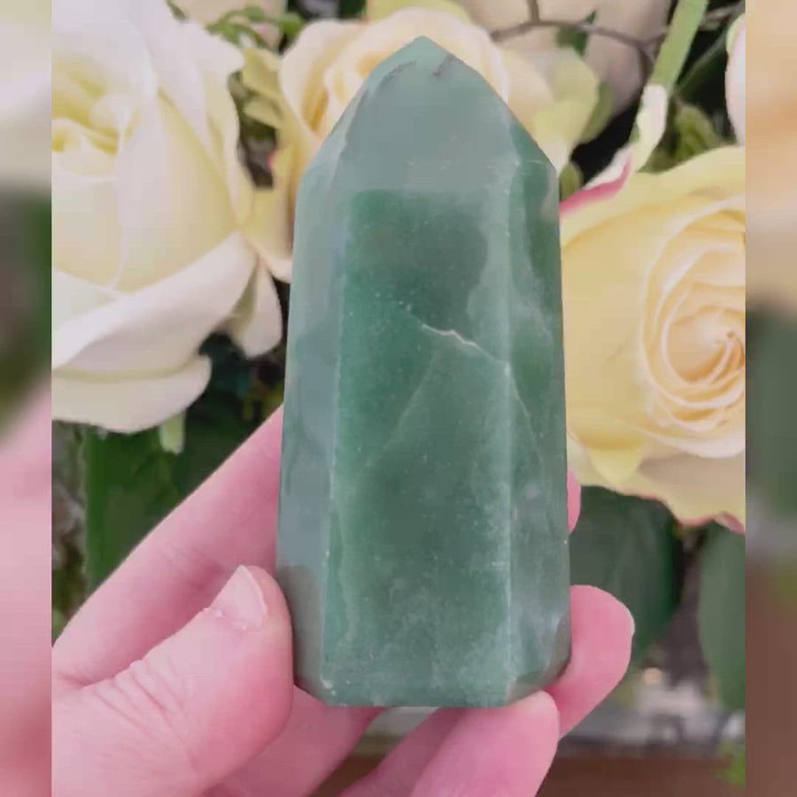 Green Aventurine Crystal Tower