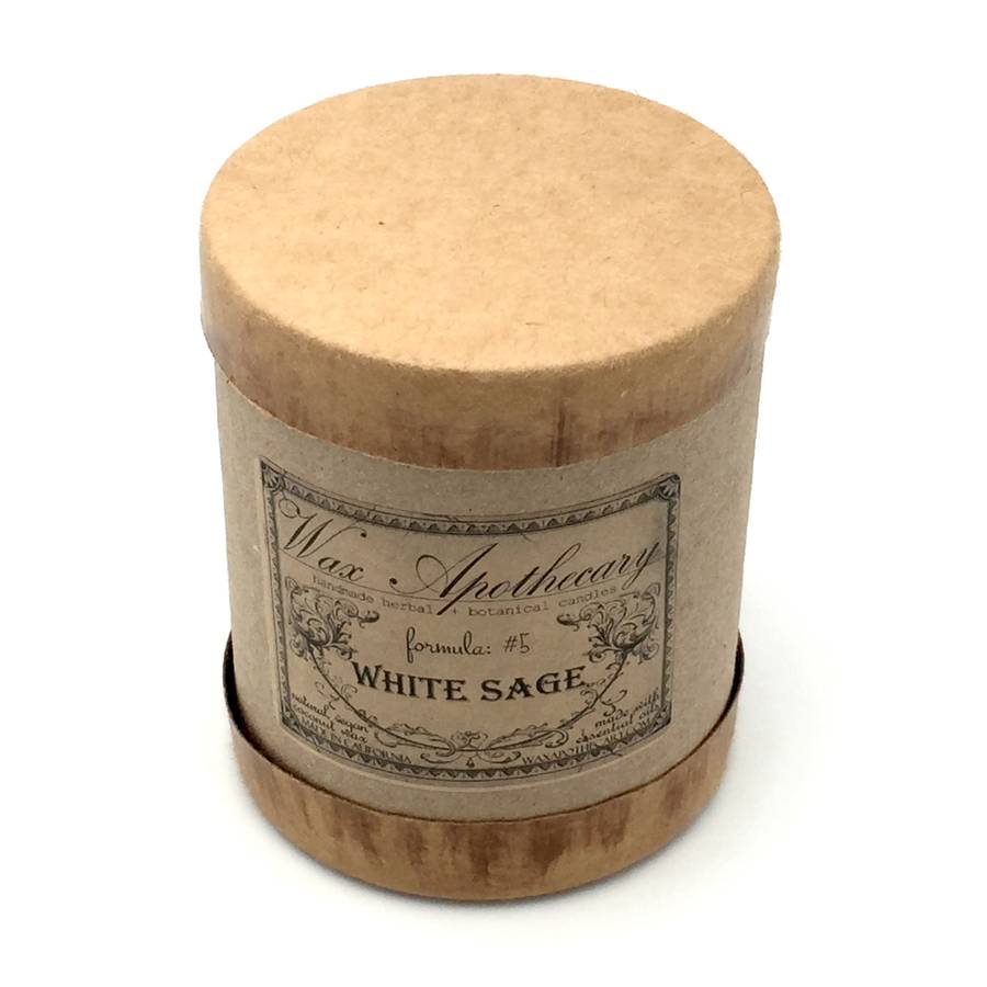 Handmade White Sage Candle in Reusable Glass Tumbler